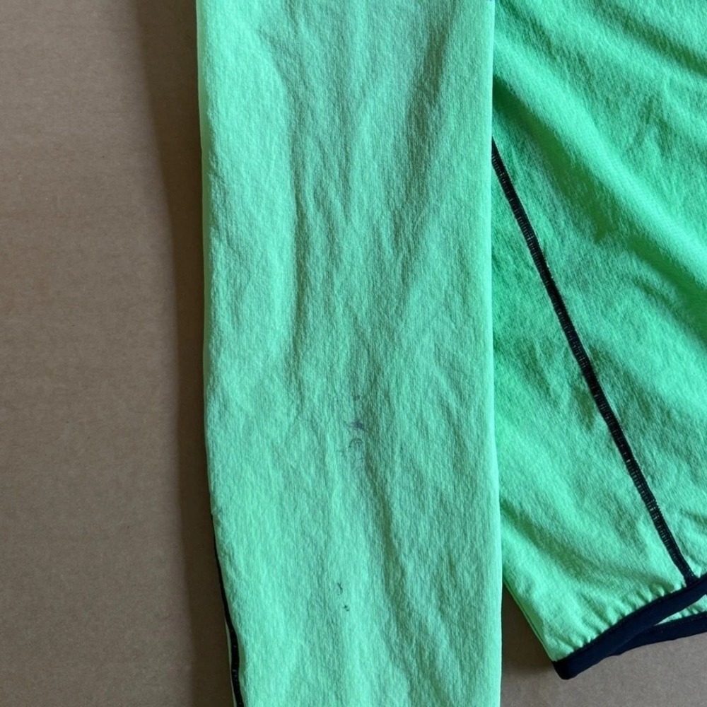 VTG Louis Garneau Fill-Zip Windbreaker Cycling Jacket Mens‎ S Green Lightweight - Picture 4 of 10